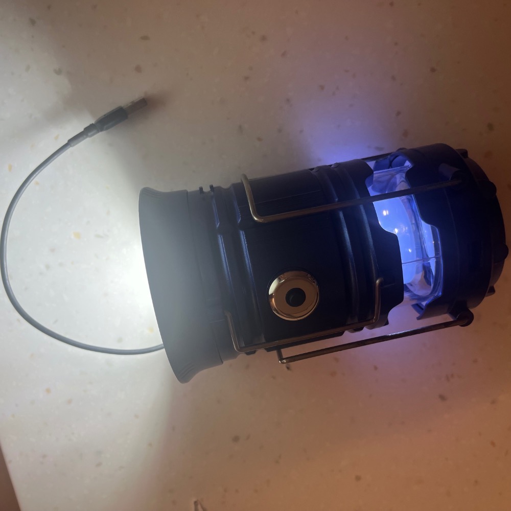 二手 露營造型檯燈 LED燈 氣氛燈 輕奢風 小夜燈 露營燈 檯燈 桌燈 床頭燈 USB臺燈 護眼檯燈 可參考 飛利浦-細節圖4