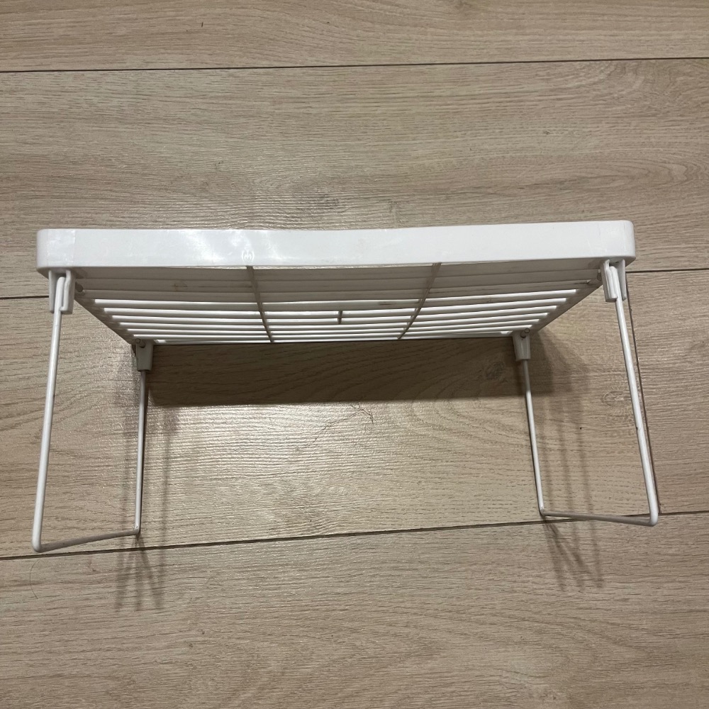 折疊架 摺疊 置物架 收納架 整理架 桌面增高架 流理台 碗盤 瀝水架 廚房塑膠折疊架 浴室儲物架 落地置物架 折疊置物-細節圖4