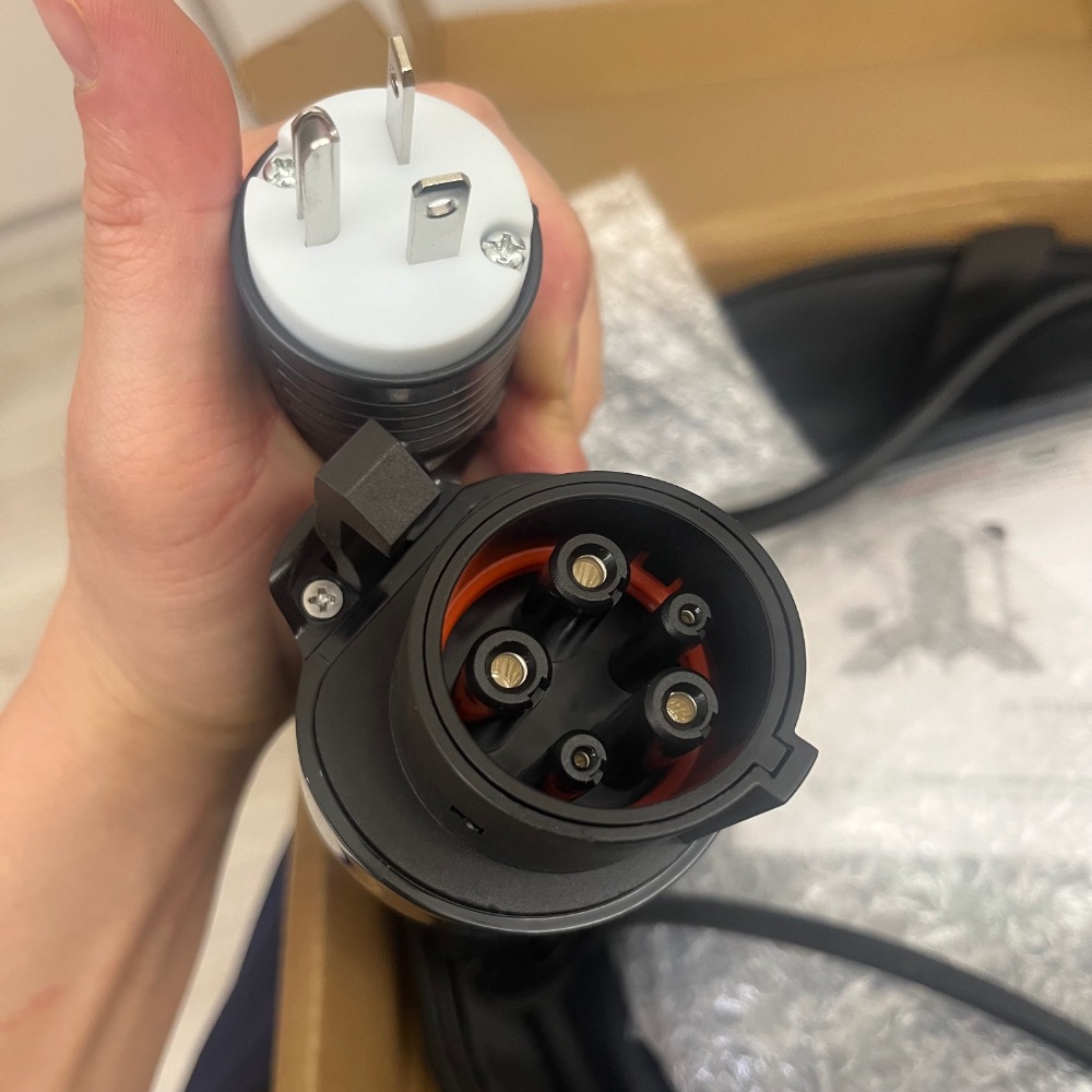 台灣冷氣空調 T型插頭 接地插座 220V J1772 電動車充電樁 Type 1 電車交流 CCS1 慢充免接地 Po-細節圖2