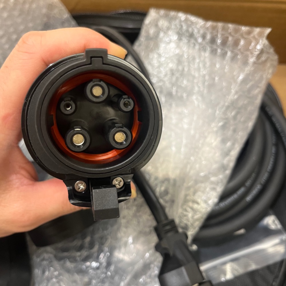 台灣冷氣空調 T型插頭 接地插座 220V J1772 電動車充電樁 Type 1 電車交流 CCS1 慢充免接地 Su-細節圖2