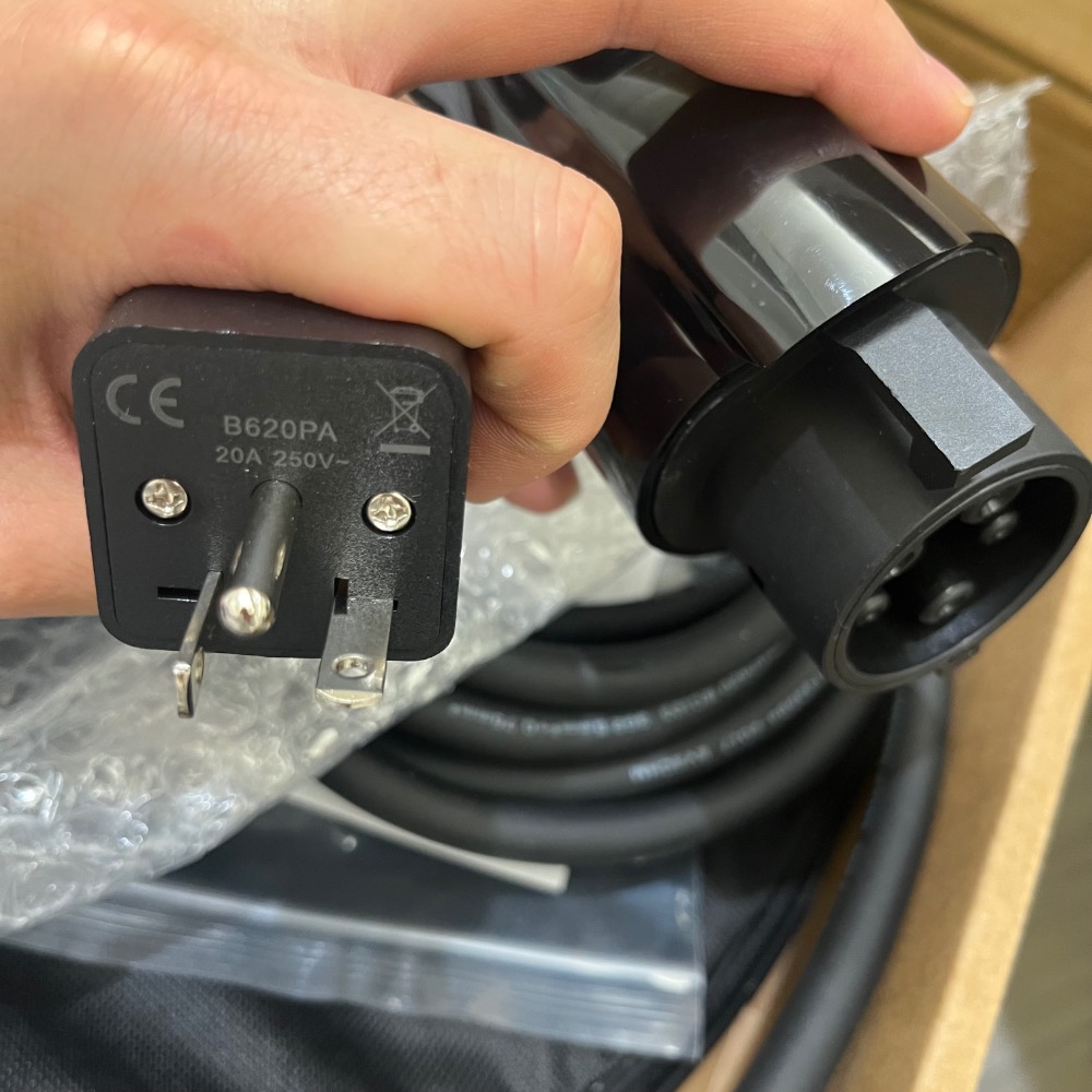 台灣冷氣空調 T型插頭 接地插座 220V J1772 電動車充電樁 Type 1 電車交流 CCS1 慢充免接地 Su-細節圖3