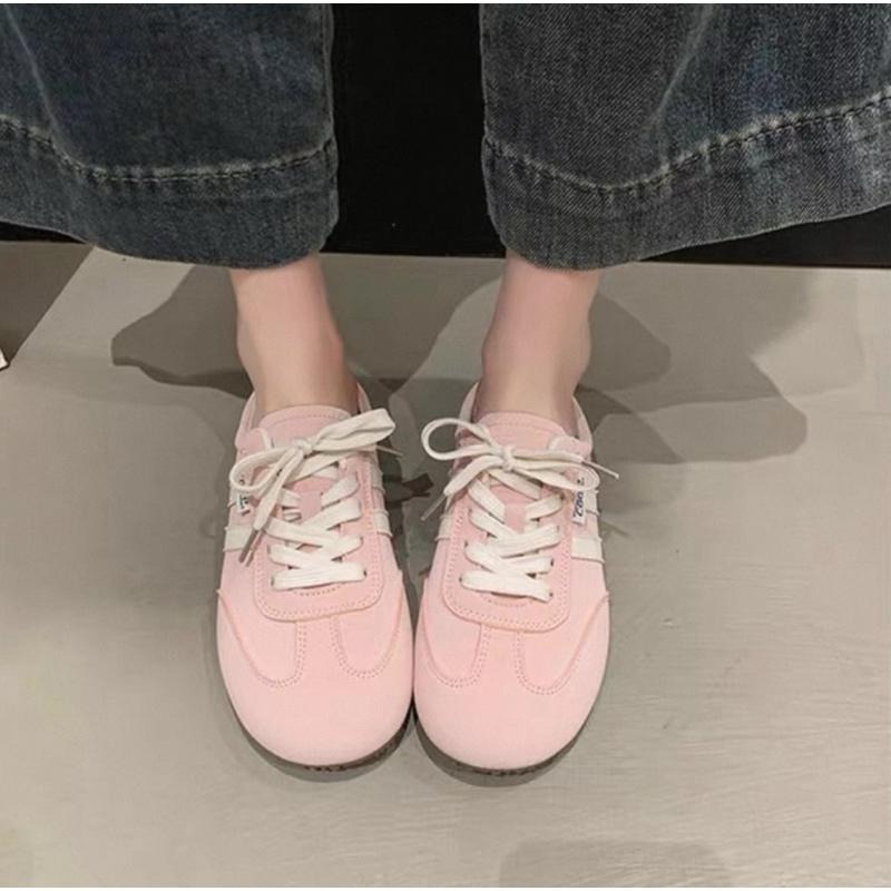 韓版拼接馬卡龍懶人鞋 學生半拖鞋 百搭款德訓半拖鞋 包頭鞋 休閒鞋 外出鞋-細節圖4