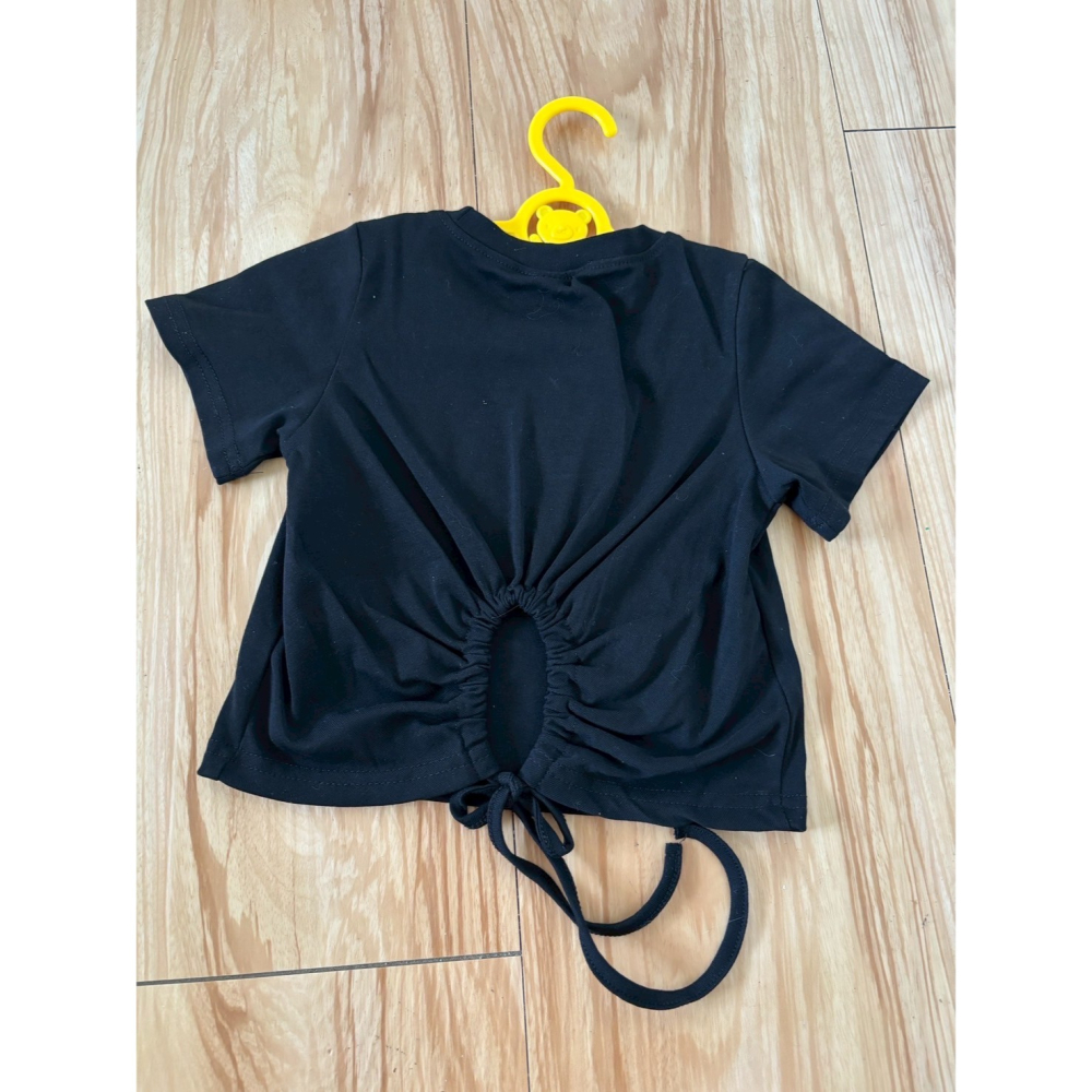 女童短版綁帶上衣-細節圖2