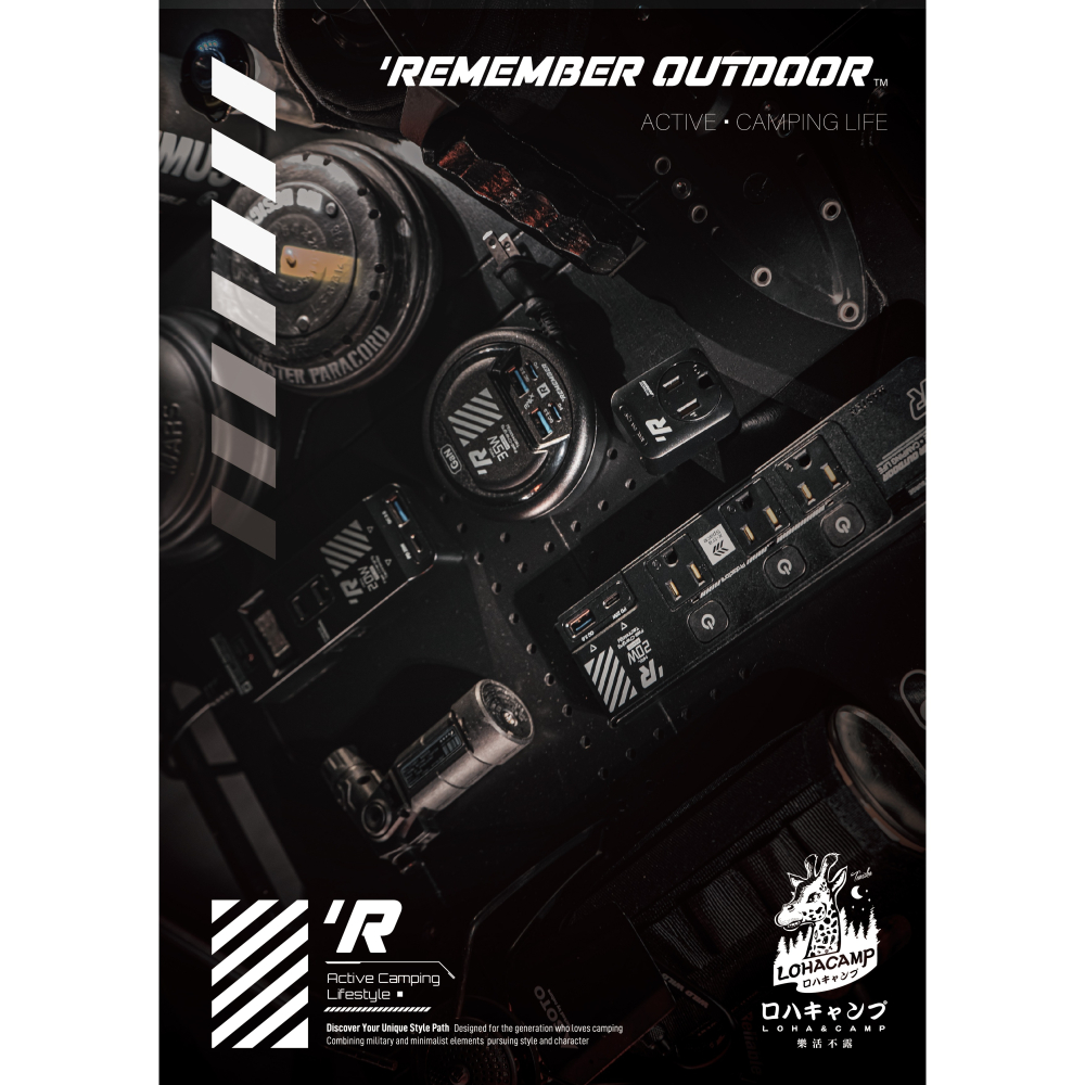 露遊GO~樂活不露REMEMBER OUTDOOR機甲風延長線 EC-02  可插Type-C 萬用延長線 高溫斷電裝置-細節圖5