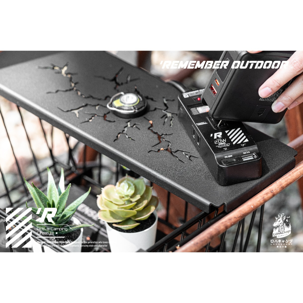 露遊GO~樂活不露REMEMBER OUTDOOR機甲風延長線 EC-02  可插Type-C 萬用延長線 高溫斷電裝置-細節圖9