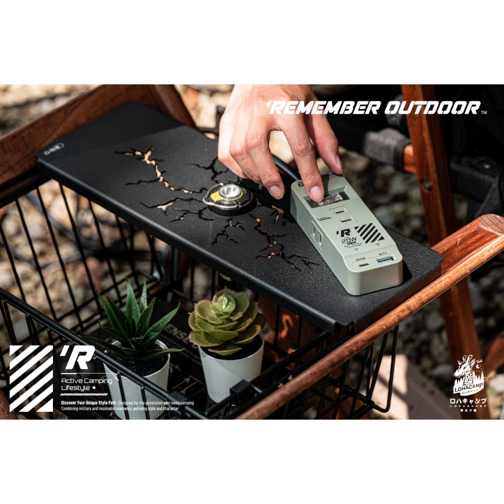 露遊GO~樂活不露REMEMBER OUTDOOR機甲風延長線 EC-02  可插Type-C 萬用延長線 高溫斷電裝置-細節圖10