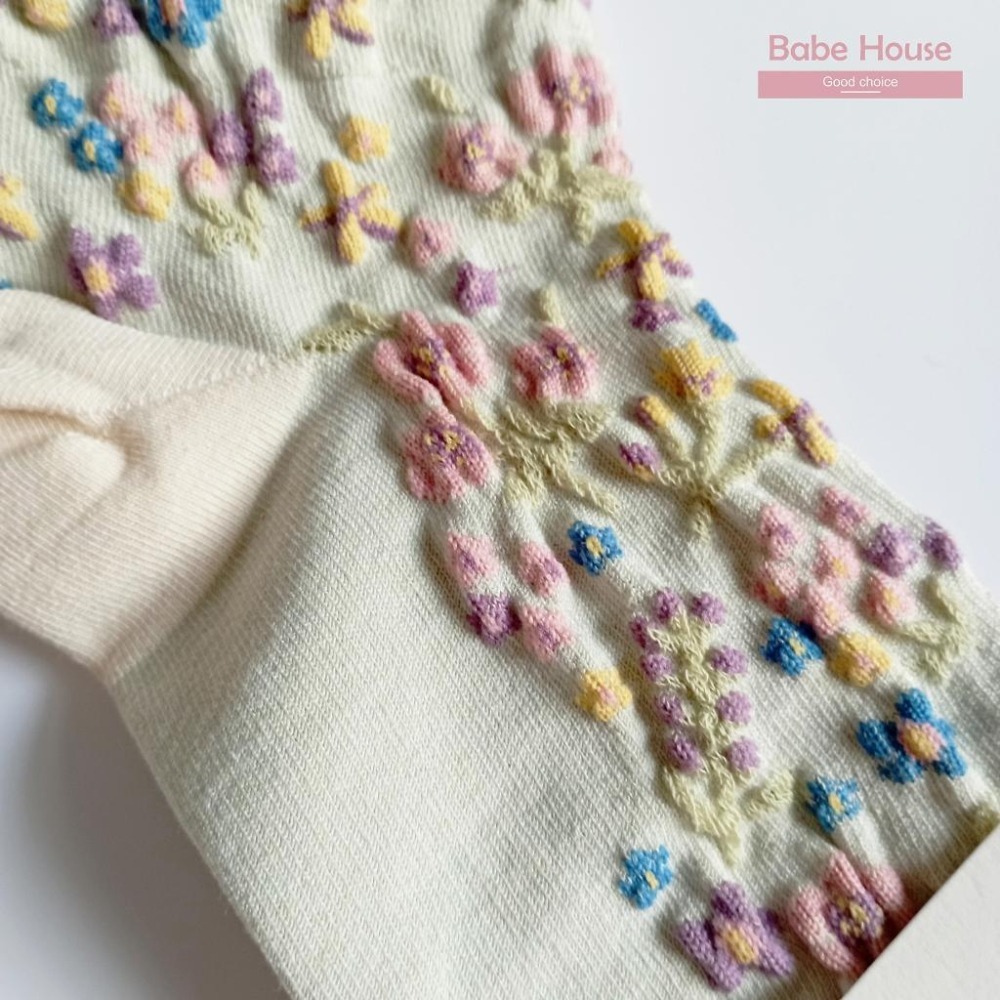 現貨 | 韓國襪 立體碎花紋理襪 花海漫步 少女襪 女襪 襪子 短襪 韓國襪子 韓國製造 花花襪子 小花襪子 碎花-細節圖2