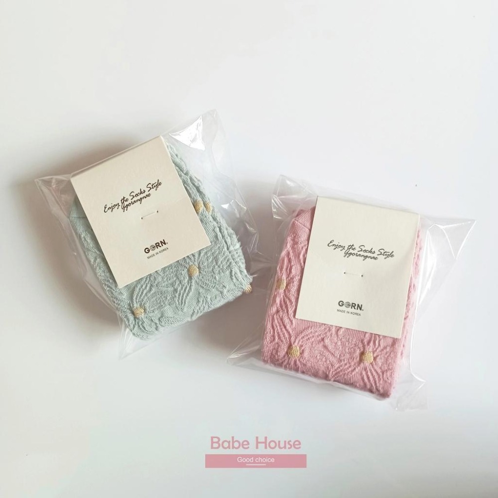 現貨 | 韓國襪 韓系花朵紋理中筒襪 小腿襪 溫柔風格 韓國製造 韓國襪子 襪子 女襪 少女襪 長襪 碎花 花朵襪子-細節圖5