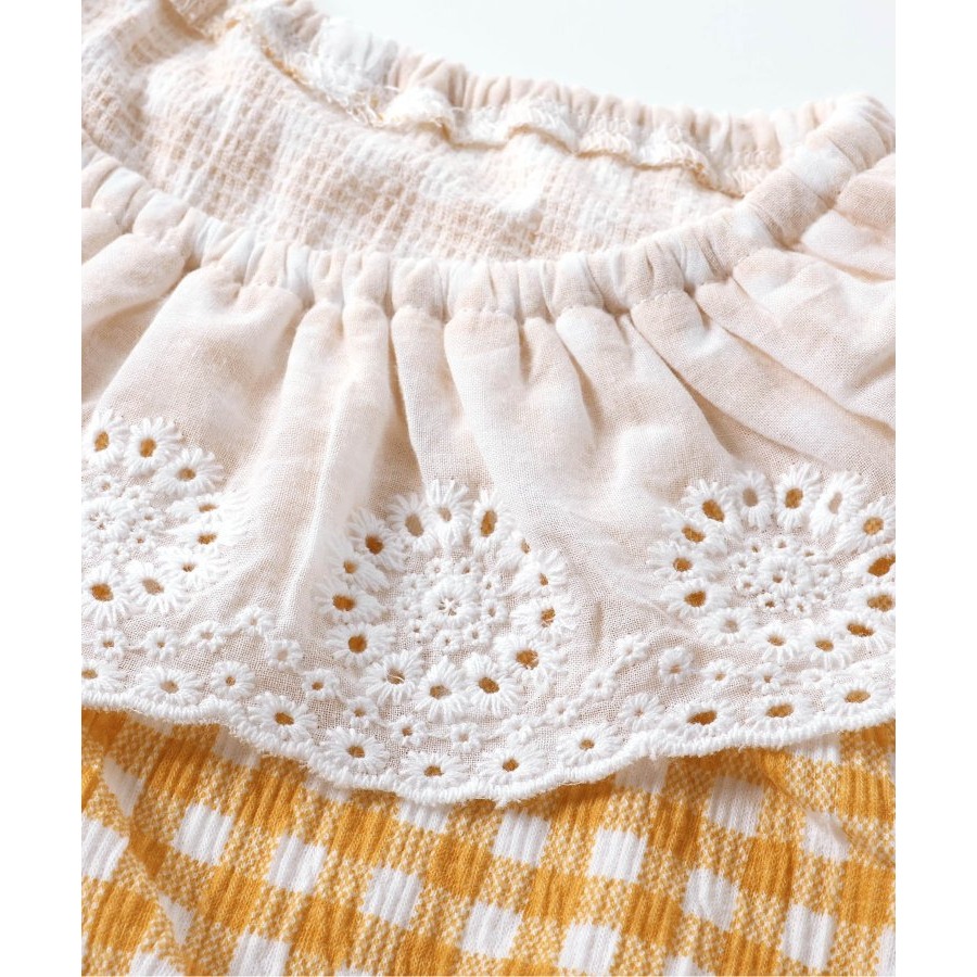 🇯🇵日本Apr 抽摺蕾絲領Ｔ恤  兒童/女童 官網代購＊預購＊-細節圖8