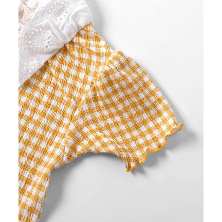 🇯🇵日本Apr 抽摺蕾絲領Ｔ恤  兒童/女童 官網代購＊預購＊-細節圖9