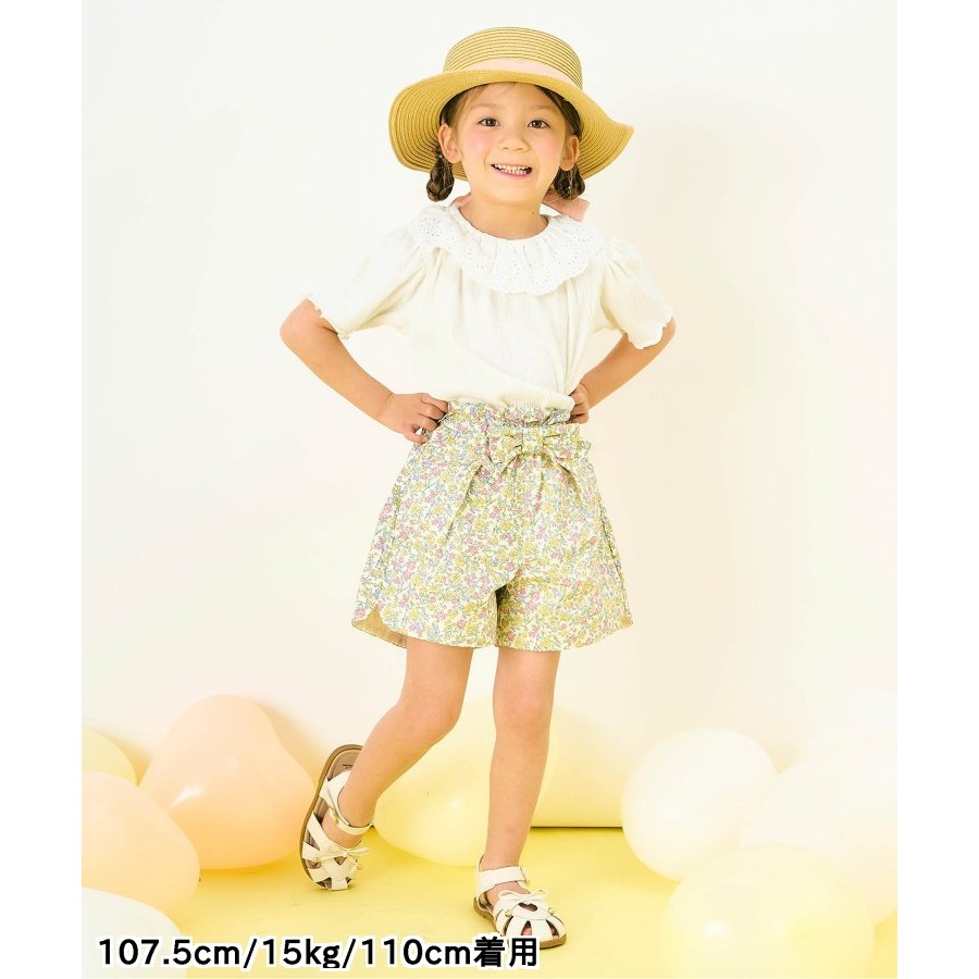 🇯🇵日本Apr 抽摺蕾絲領Ｔ恤  兒童/女童 官網代購＊預購＊-細節圖11