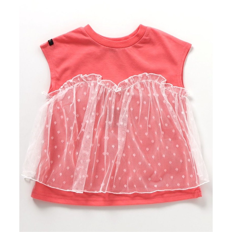 🇯🇵日本Bre 蕾絲網紗法式袖Ｔ恤 兒童/女童 官網代購＊預購＊-細節圖2