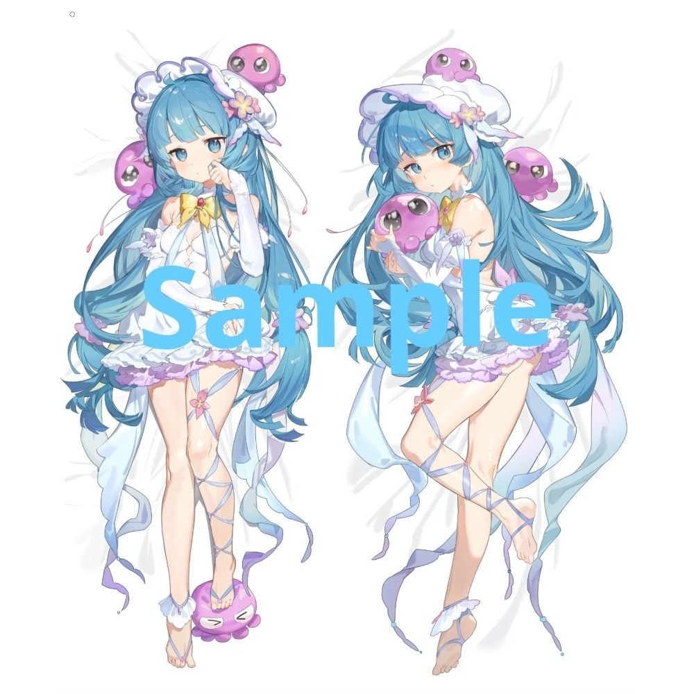 [何記HOKI文創] 🩵海線少女🩵 【抱枕】梧醬等身大抱枕 雙面 抱枕套 全身周邊 （附贈明信片一組）-細節圖2