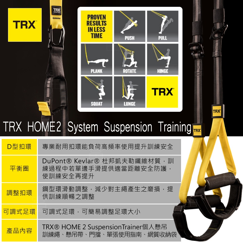 『美國正版公司貨 售後有保障』TRX Home2  System 個人版懸吊訓練組（總代理公司貨）-細節圖6