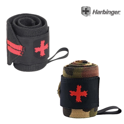 【總代理公司貨】Harbinger#44300黑紅/#22121迷彩 重訓護腕帶RedLine Wrist Wraps