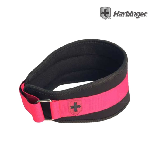 【總代理公司貨】Harbinger#232 女款黑粉色 專業重訓健身腰帶5＂ Foam Women core Belt