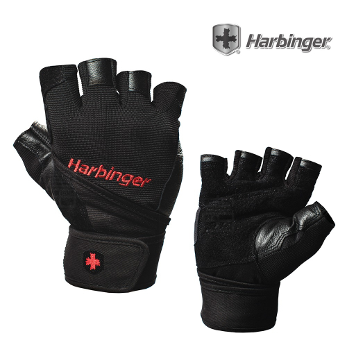 【總代理公司貨】Harbinger#1140 男款 黑色 重訓健身用專業護腕手套 Wristwrap Gloves