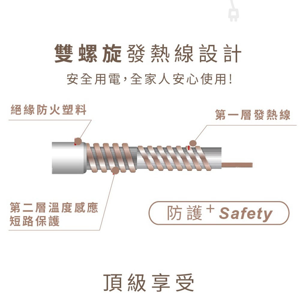 【現貨】韓國甲珍恆溫電熱毯 單人/雙人KR3700J/KR-3700J/KR-3700j-細節圖6