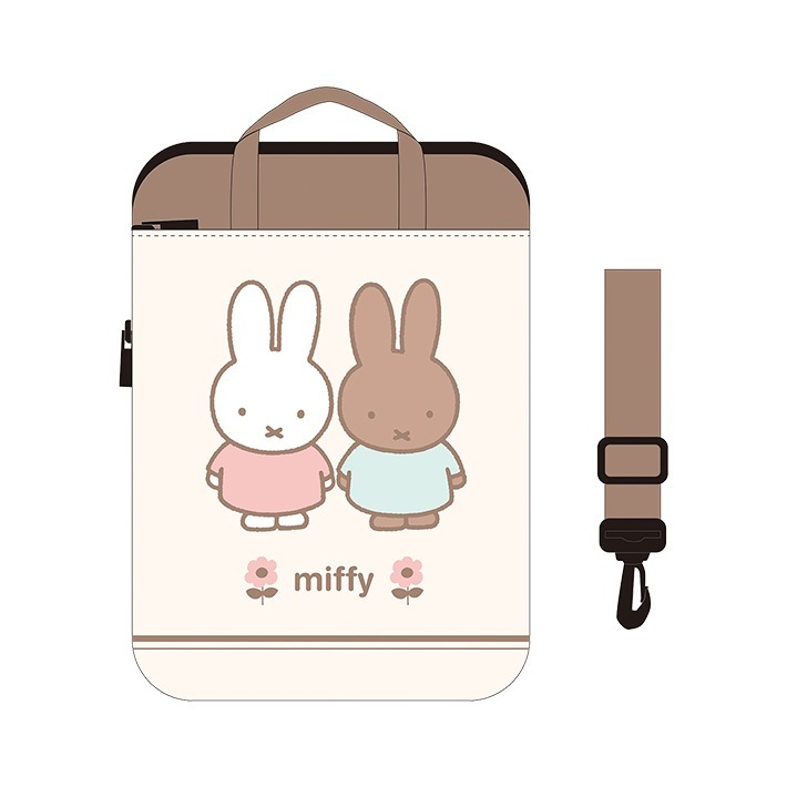 現貨💖日本 Miffy 米飛兔 米菲 平板包  肩背包 防潑水 平板保護 學生 上班族 收納包 附肩帶-細節圖5