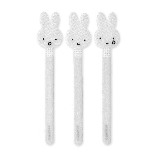 🔥日本 miffy 米飛兔 米菲兔 魔鬼氈 充電線收納 收納 收納帶 束口帶 集線器 束線 電線捲線器 集線帶 一組3-規格圖4