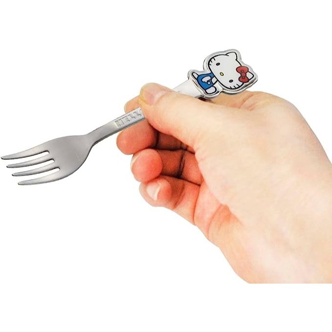 現貨🔥日本 Skater 不鏽鋼 Hello  kitty 湯匙 叉子 兒童餐具-細節圖3