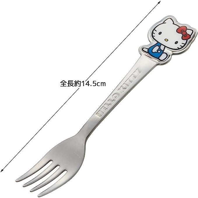 現貨🔥日本 Skater 不鏽鋼 Hello  kitty 湯匙 叉子 兒童餐具-規格圖5