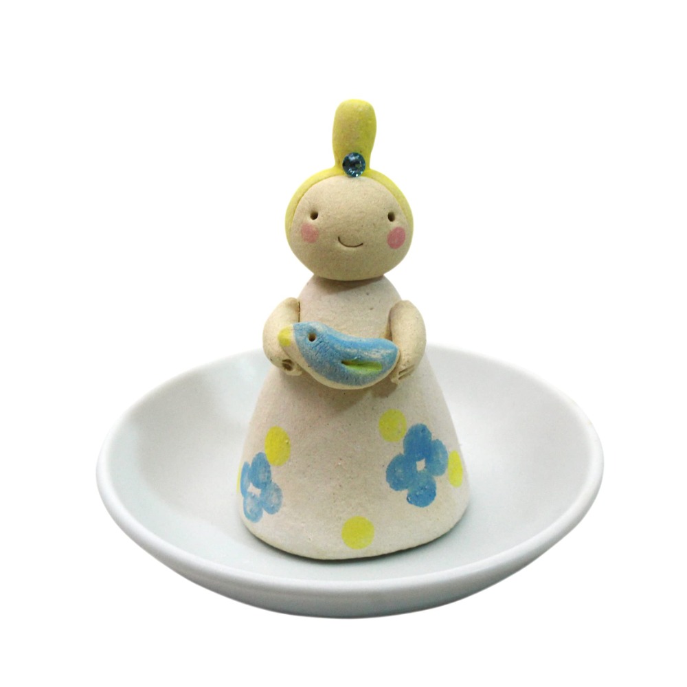 現貨🔥日本 線香盤 線香座 香皿 香插  薰香香具 立香座 幸運妖精 幸運草 花 立香 香立-規格圖7