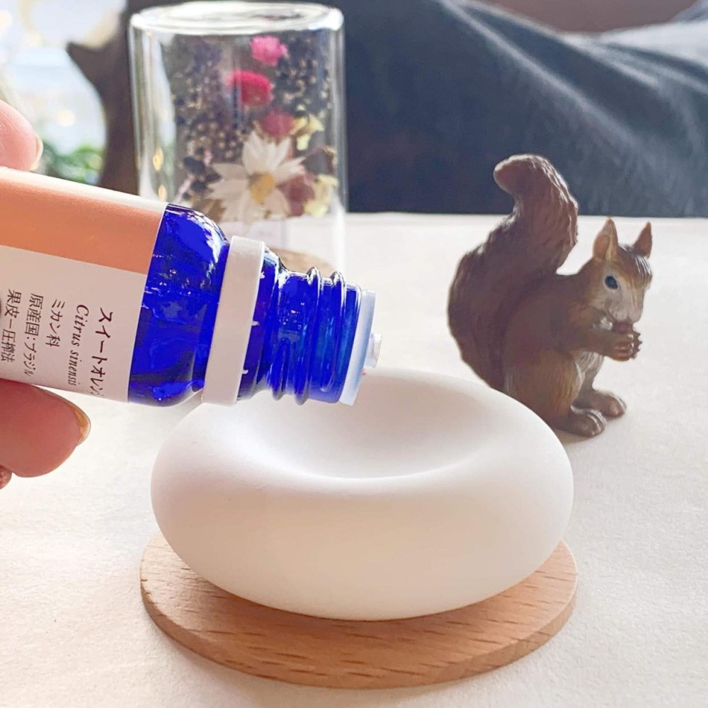 現貨🔥日本 Aroma Stone 精油 香氛 擴香石 陶瓷 擴香擺飾 石膏香石 附木盤-細節圖3