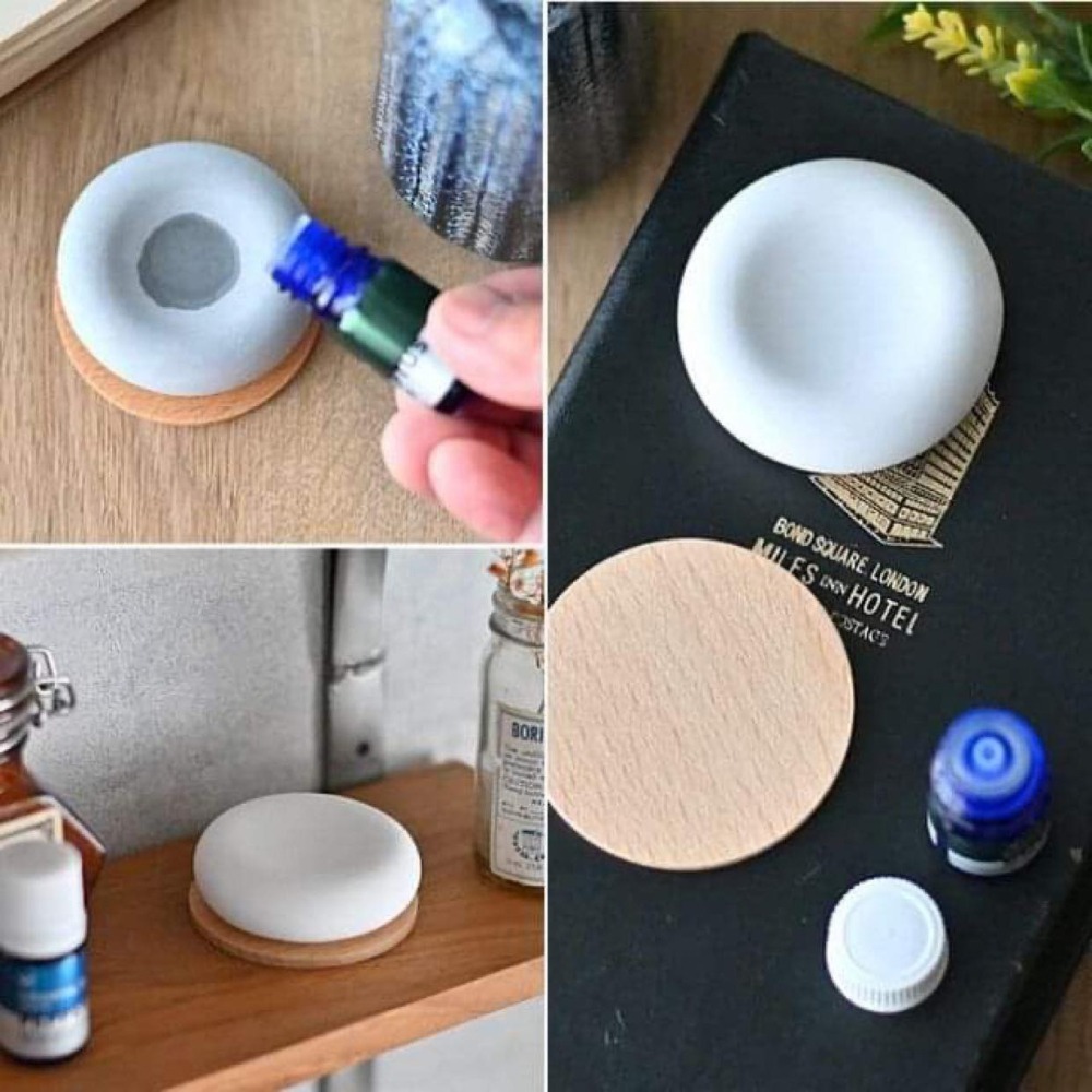 現貨🔥日本 Aroma Stone 精油 香氛 擴香石 陶瓷 擴香擺飾 石膏香石 附木盤-細節圖4