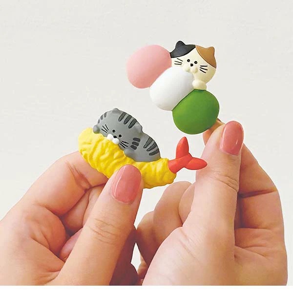 🔥日本 冰箱貼 Decole Concombre 日本名產 貓咪 動物 柴犬 食物 磁鐵-細節圖2