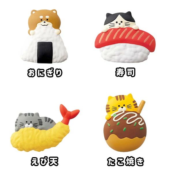 🔥日本 冰箱貼 Decole Concombre 日本名產 貓咪 動物 柴犬 食物 磁鐵-細節圖5