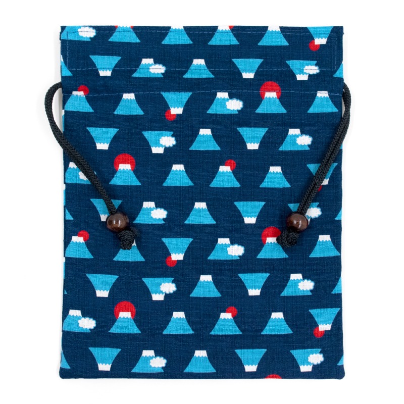 🔜現貨🔜日本 富士山 束口袋 日式和風 束袋 小物袋 收納袋 萬物袋 抽繩袋-細節圖5