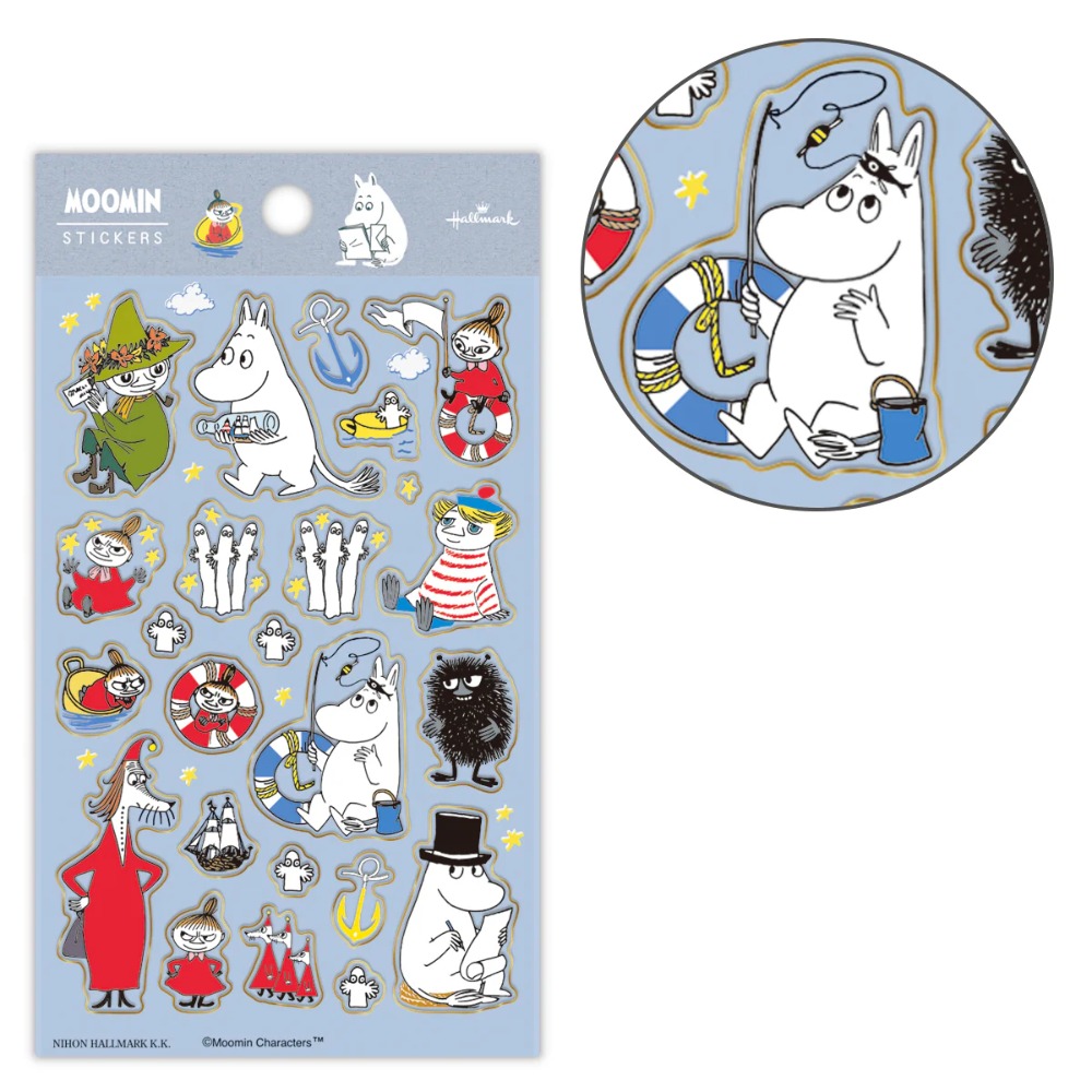 🔜現貨🔜日本 Moomin 嚕嚕米 小不點 每日冒險 貼紙 手帳 日記本 裝飾 貼紙 文具-規格圖8