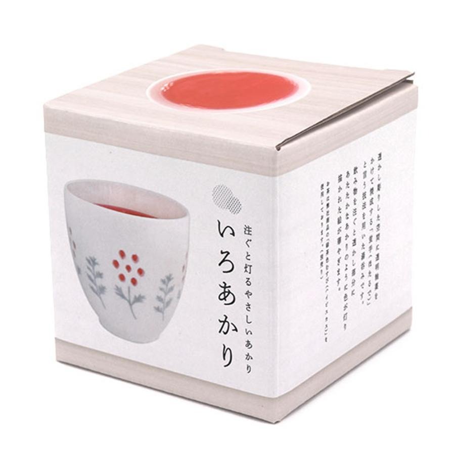 🔜現貨🔜日本 Iroakari 湯吞杯 錦鯉 富士山 五重塔 200ml 盒裝 茶杯 會透光的杯子 透明釉 職人手作-細節圖7