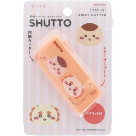 🔜現貨🔜日本 SHUTTO 2用 開箱刀 拆信刀 磁吸 冰箱 磁鐵 開箱 拆信 文具 開箱刀片 吉伊卡哇 美人魚 嚕-規格圖7