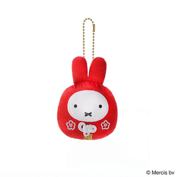 🔜現貨🔜日本 米菲兔 miffy 米飛 達摩 不倒翁 招福 達摩 大福 絨毛 吊飾 娃娃 新年 米飛兔-細節圖3