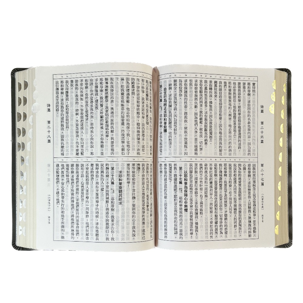 【中文聖經和合本】(古典灰)皮面索引紅字版_7系列和合本聖經 SR77ARTI4.101-細節圖3