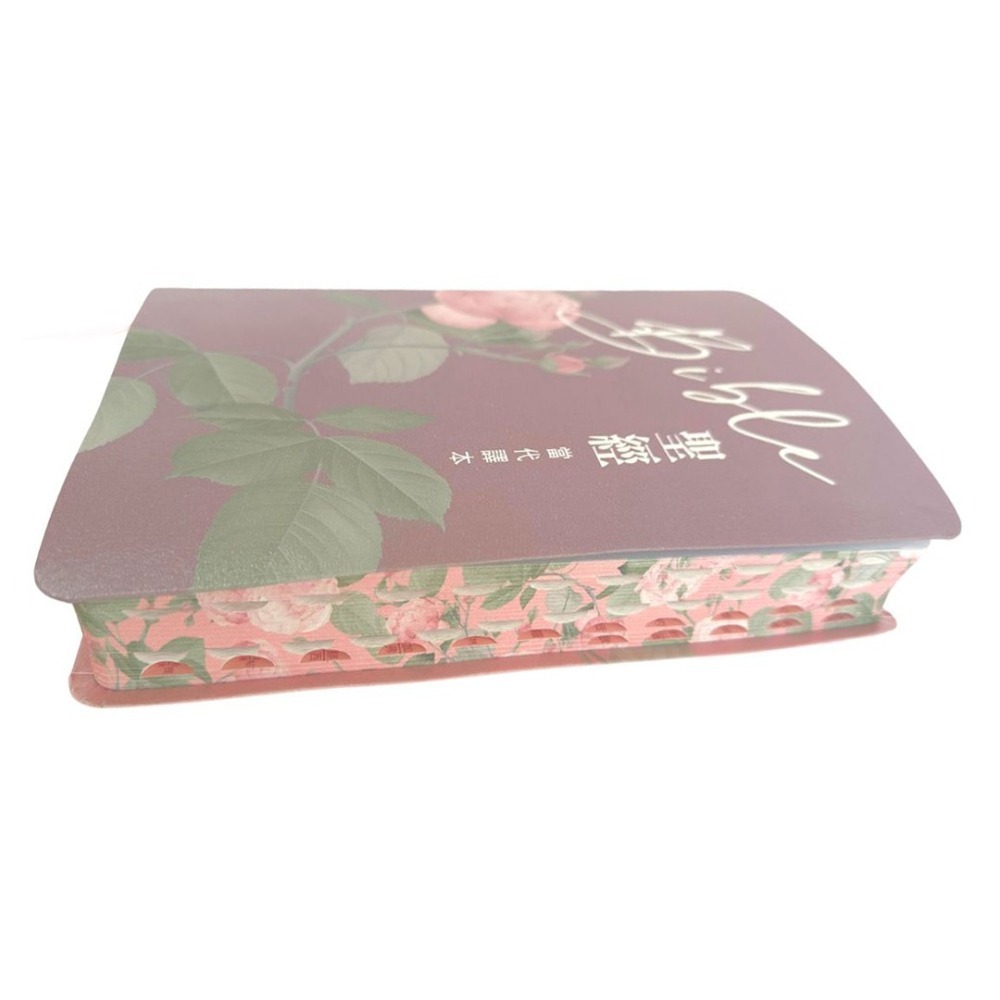 【中文聖經當代譯本】(清新粉)彩繪皮面索引聖經SRCCB77GTI4.605-細節圖3