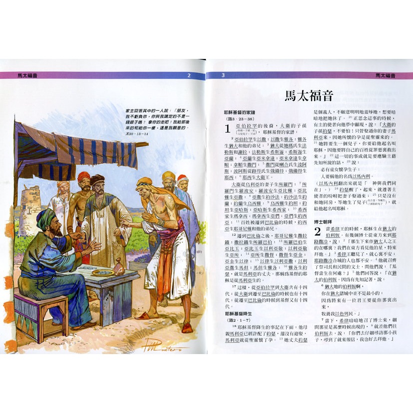【中文聖經和合本】新標點和合本 神版 繪圖本聖經 金邊-細節圖2