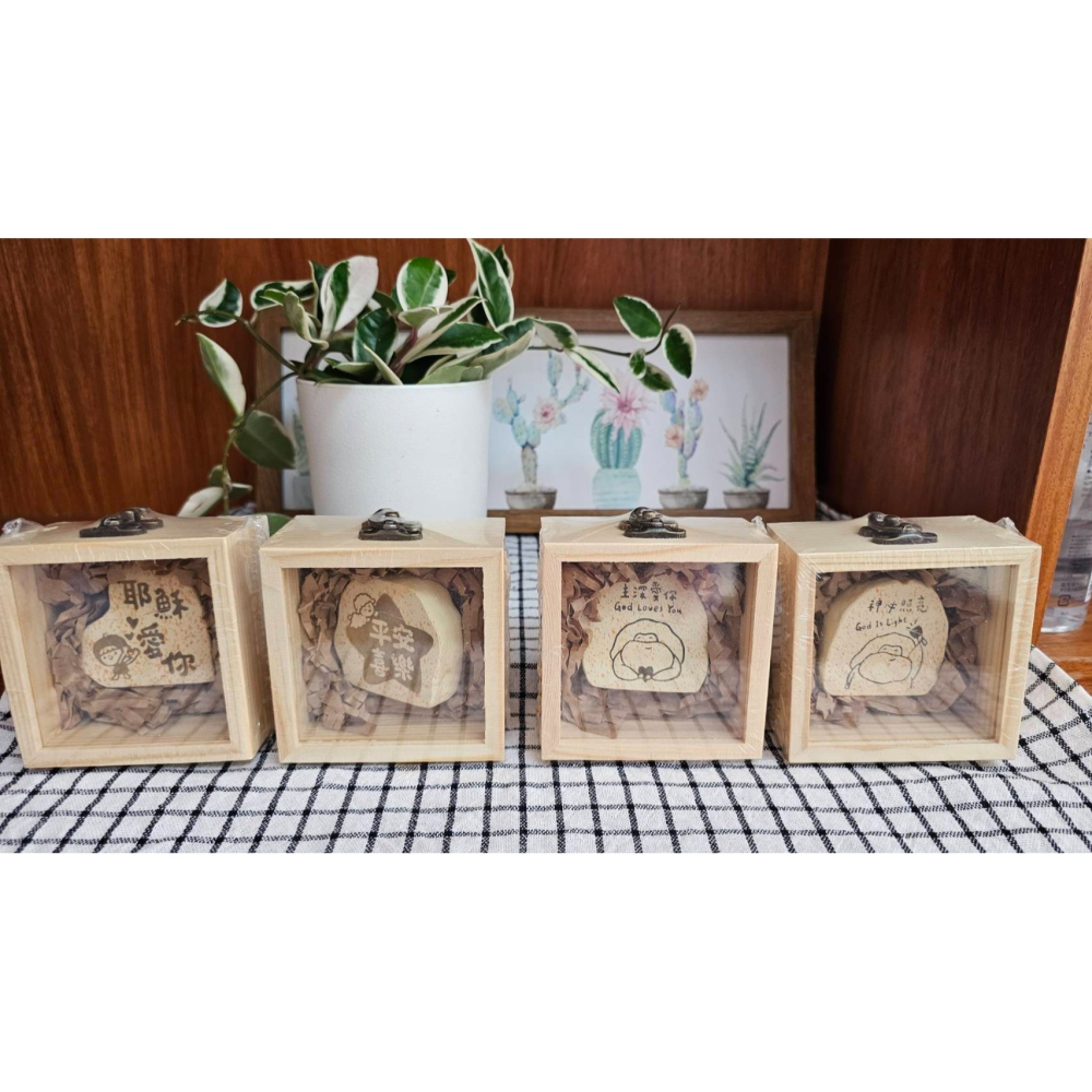 【K市集-基督教禮品】造型石頭燈(木盒) 多款選擇~售完不補-細節圖10