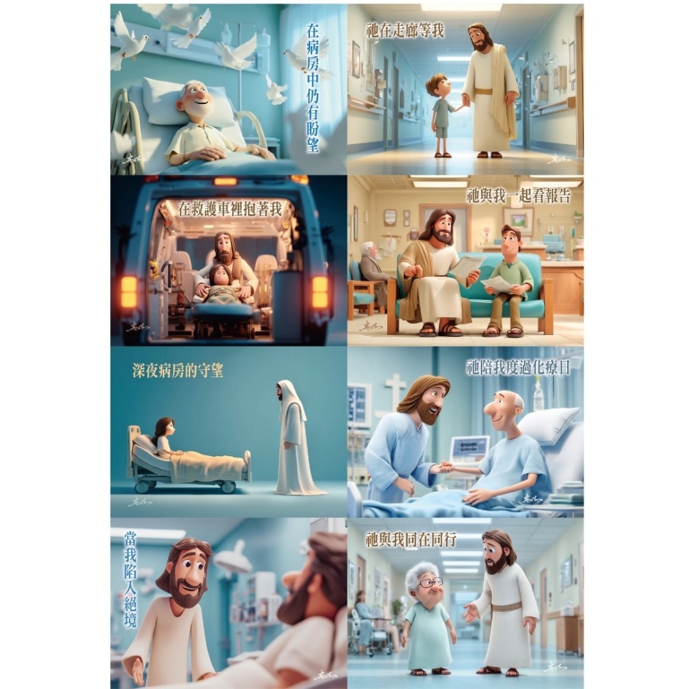 【K市集-基督教聖經】與主同行 / 恩典醫治 關懷卡 每盒40張不重複-細節圖2