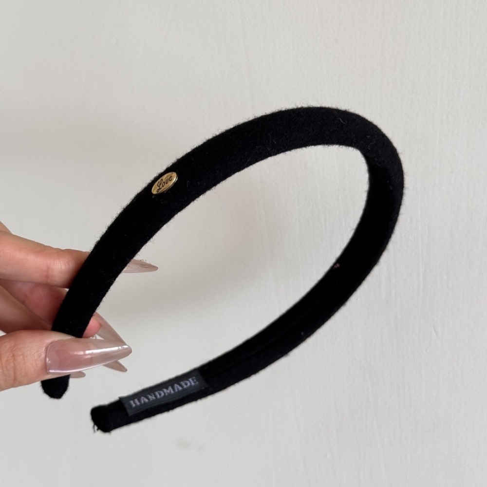 秋冬小金標窄版復古髮箍5色-規格圖9