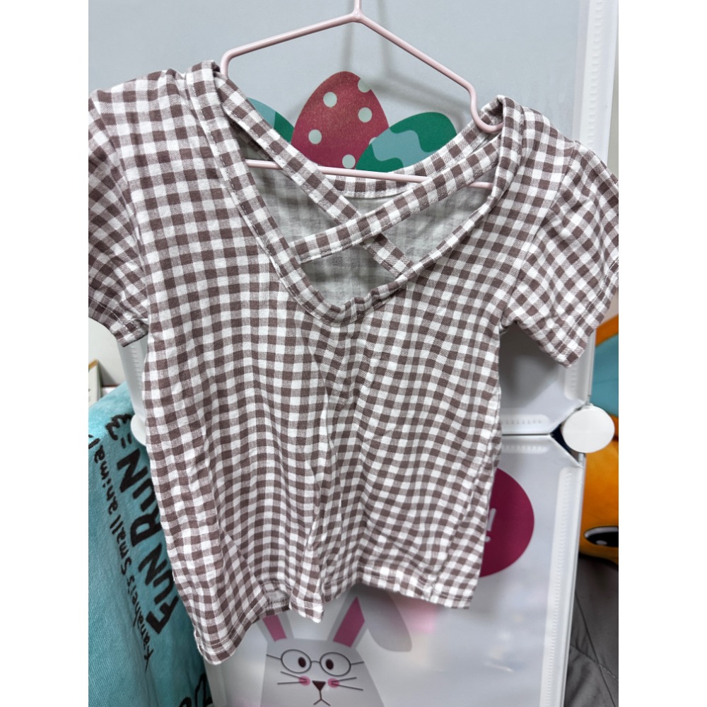 「二手」Aosta 格子裸背上衣 XL-細節圖2