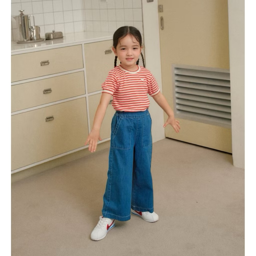 Momoann 直筒不勒肚大口袋牛仔褲-細節圖2