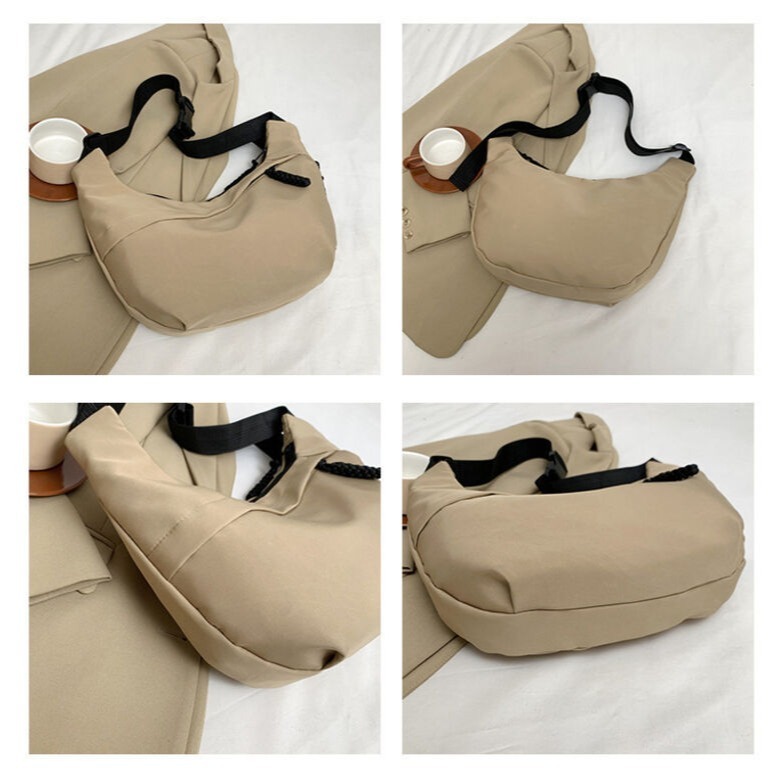 Meow💕通勤大容量單肩包包女 輕量側肩包 側背包 肩背包 斜挎包 休閒百搭托特包韓版腋下包學生書包 斜背包ins-細節圖5