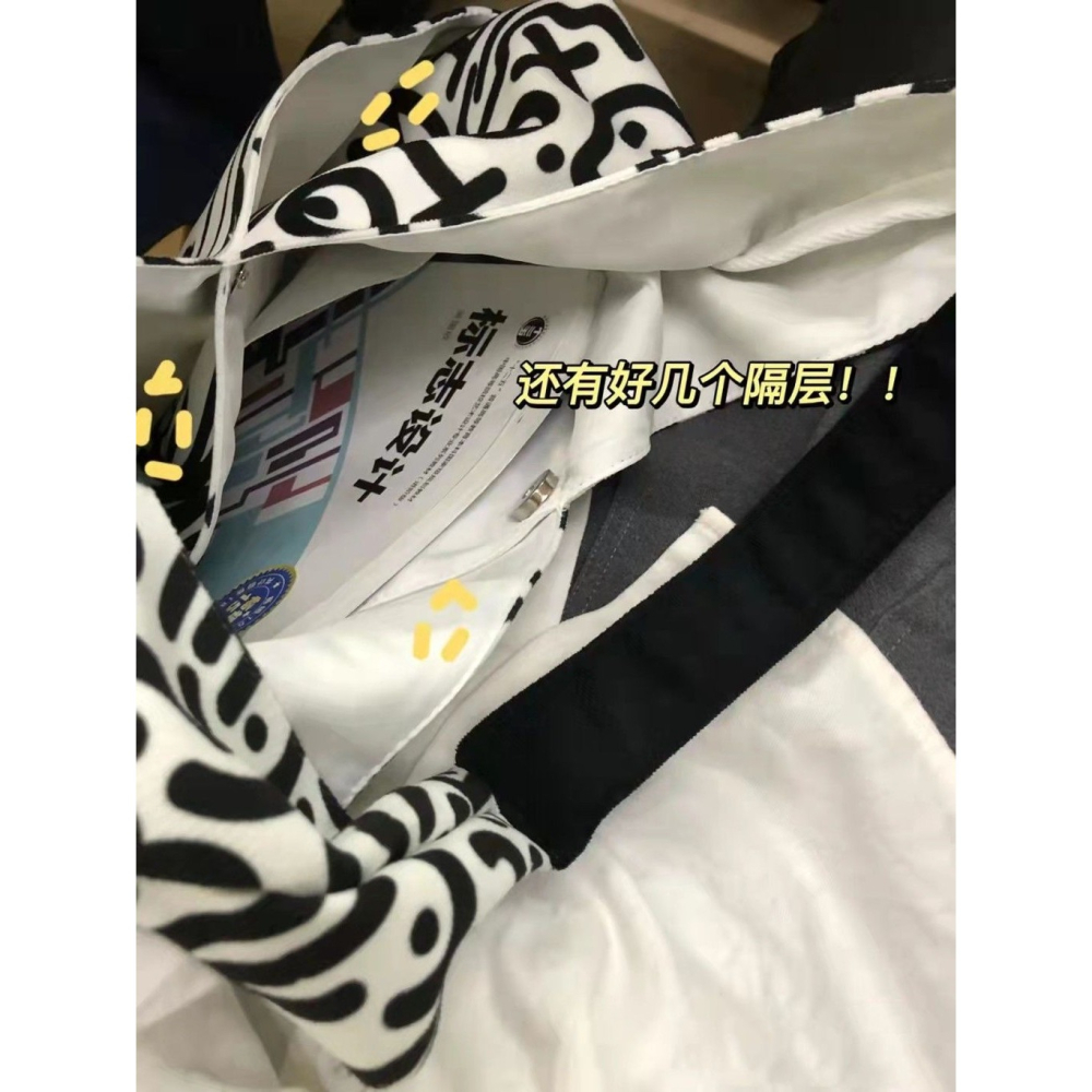 Meow💕 流行 新款 包包 水桶包 小眾 復古 帆布包 大容量 單肩包 塗鴉包-細節圖6