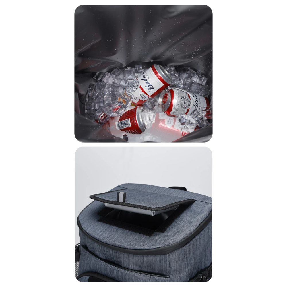 Meow💕35L大容量 加厚 防水 保溫 野餐保冷袋 保溫袋 雙肩保溫包 大容量 防水保冷袋 冰袋-細節圖7