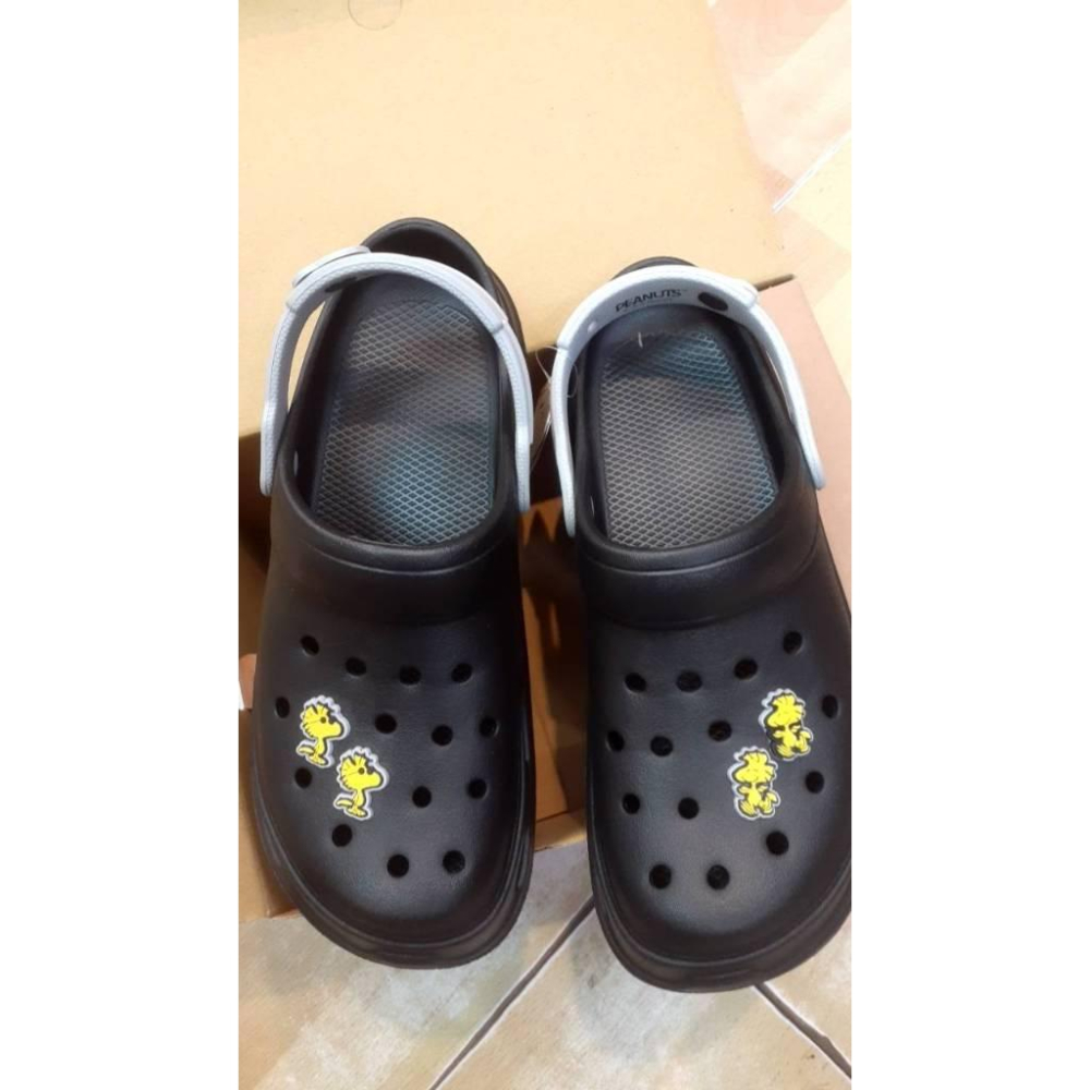 [kikishoes]PEANUTS布希鞋｜史努比 Snoopy 親子款立體造型飾釦厚底洞洞鞋 台灣製❤親子布希鞋-細節圖8