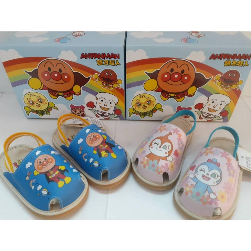 [kikishoes] ANPANMAN 麵包超人 正版授權 台灣製造 寶寶鞋 學步鞋 嗶嗶鞋  護趾涼拖鞋 止滑-細節圖3