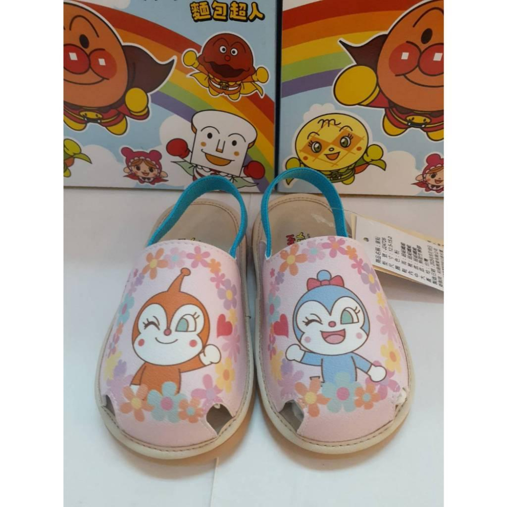 [kikishoes] ANPANMAN 麵包超人 正版授權 台灣製造 寶寶鞋 學步鞋 嗶嗶鞋  護趾涼拖鞋 止滑-細節圖5